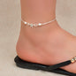 Silver Chain Pearl Beaded Starfish Charm Adjustable Anklet Women Jewellery Gifts-0