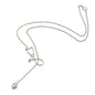 Minimalist Jewelry Trendy Gold Silver Stethoscope Heart Pendant Y shape Necklace-6