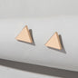 Minimalist Geometric Small Stud Tiny Triangle Mini Cartilage Tragus Earrings-0