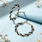 Bohemian Beaded Large Twist Circle Hoop Earrings Summer Beach Holiday Statement  Jewelry-2