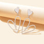 Large Hollow Love Heart Pendant Dangle Earrings for Girls Party Dating Jewellery-7