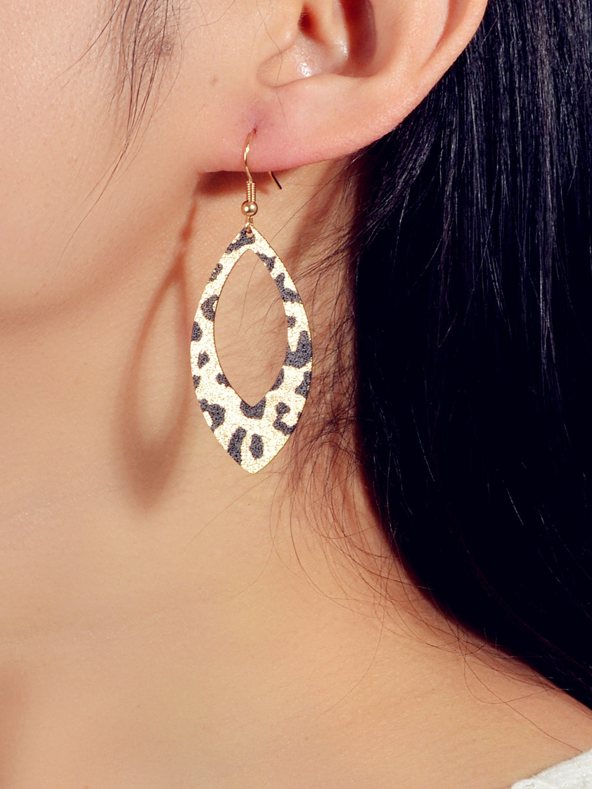 Classics Leopard Dangle Water Drop Geometric Earrings Party Decoration for Women-0