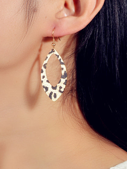 Classics Leopard Dangle Water Drop Geometric Earrings Party Decoration for Women-0
