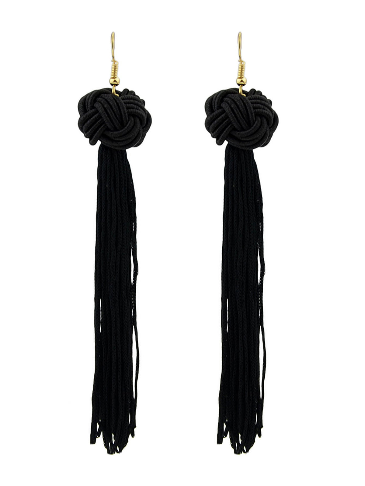 Holiday Ethnic Traditional Jewellery Colorful Rope Long Tassel Bohemian Earrings-6