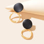 Round Dangling Stud Earrings Candy Colourful Bohemian Party Hoop Jewellery Gift-9