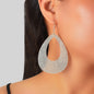 Stylish Shining Acrylic Large Water Drop Earrings Girls Sparkling Party Jewelry-5