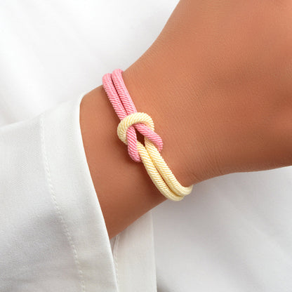 Colorful Handmade Braided Rope Wrap Lightweight Friendship Surfer Women Bracelet-5