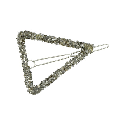 Rhinestone Triangle Hairgrips Wedding Party Hair Clips Hair Barrettes Accessory-4