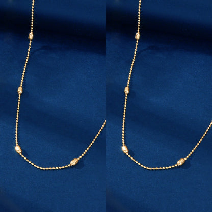 2 pcs Clearance Items AU Local Warehouse Golden Beads Chain Necklaces set Fashion Jewelry-1