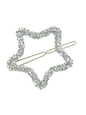 Luxurious Hair Accessories Headwear Rhinestone Silver Star Hairgrips Hair Clips-3