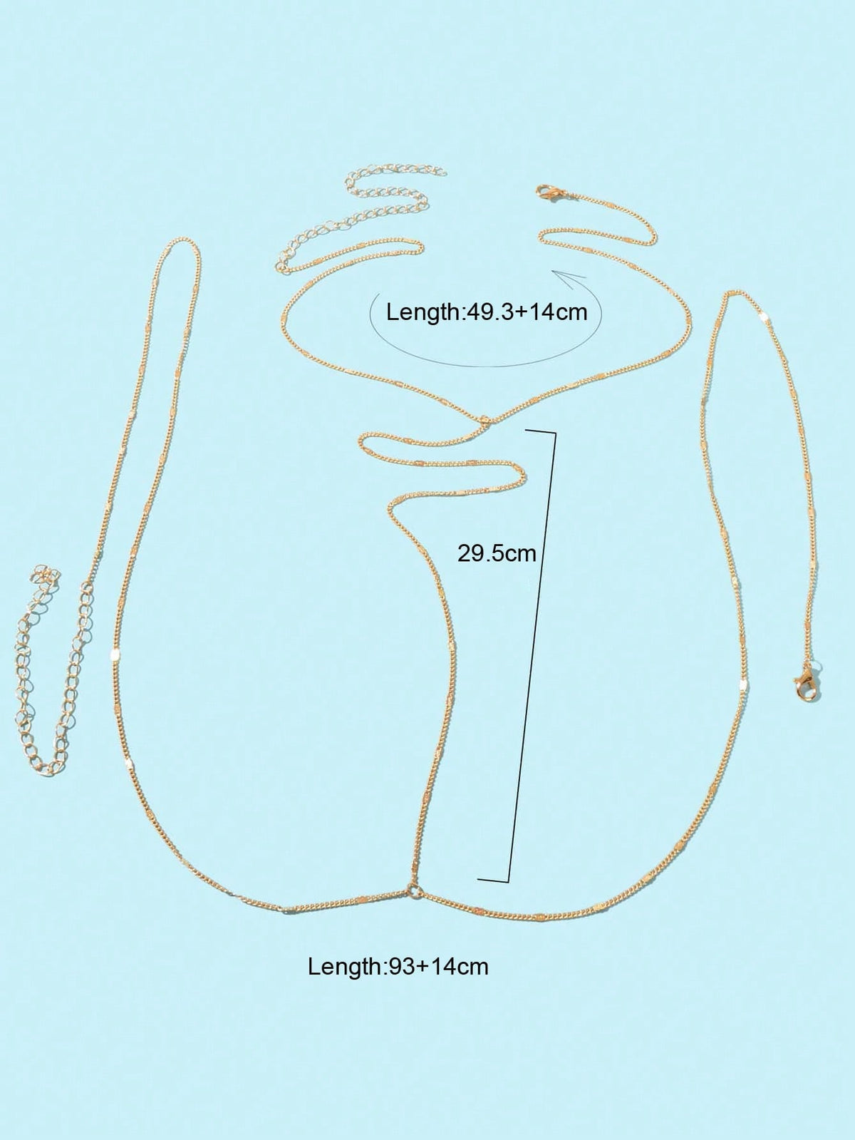 Exquisite Long Body Chain Stylish Versatile Fashion Accessory-1