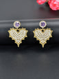 Dazzling Rhinestone Leaf Pendant Stud Earrings Elegant Nature-inspired Jewelry-1