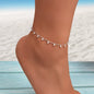 Bohemian Pearl Link Chain Dangling Pendant Anklet Beach Foot Jewellery Bracelet-4