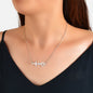 Minimalist Jewelry Gold Silver Chain Heartbeat Pendant Necklace Party Decoration-5