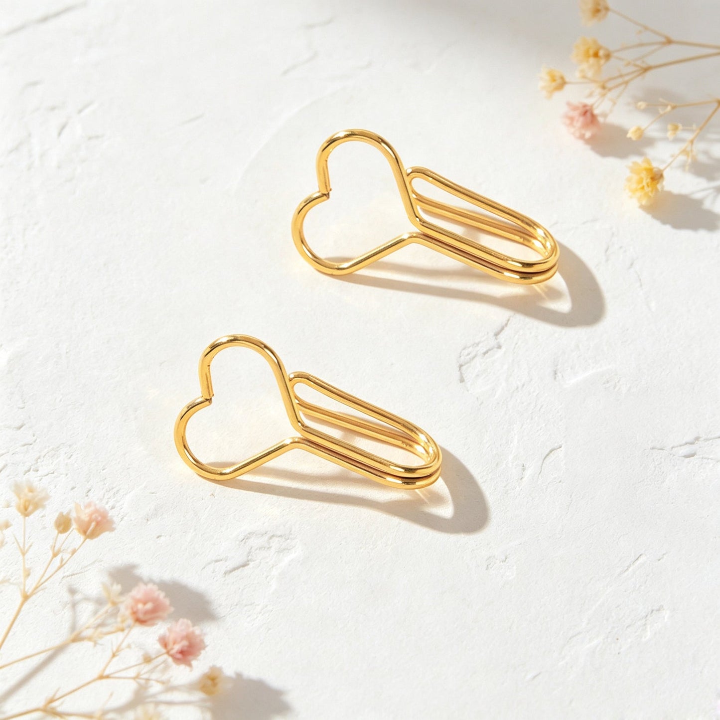 Hollow Heart Ear Cuff Non Piercing Gold Ear Clips Minimalist Cartilage Jewellery-4