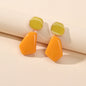 Y2k Style Trendy Candy Color Geometric Dangle Party Pierced Earrings Party Gift-5
