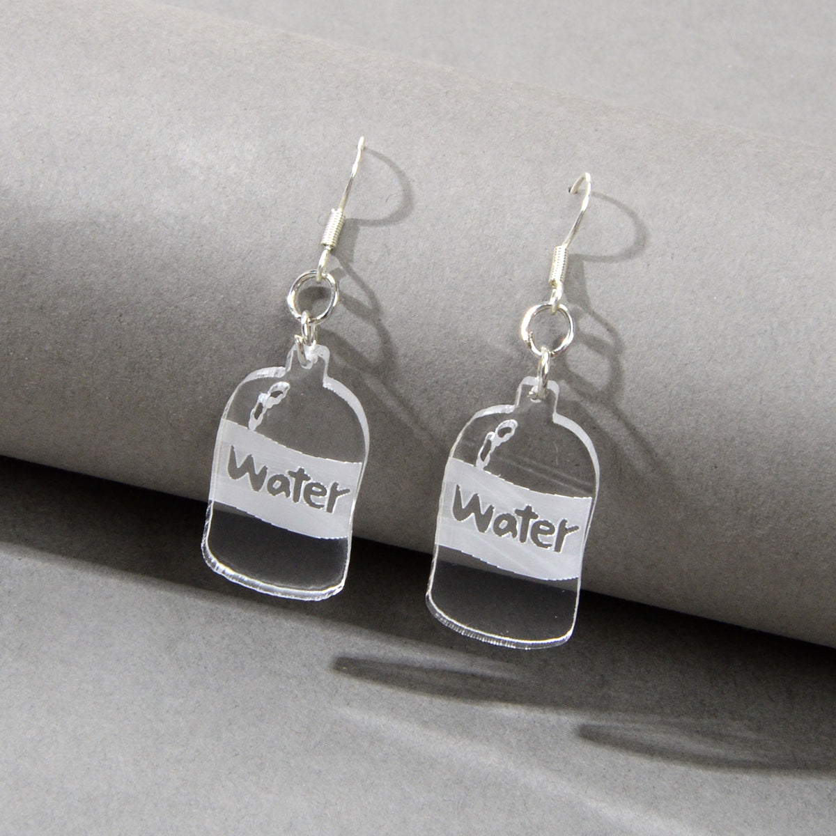 Korean Acrylic Transparent Trendy Resin Water Drop Cup Designer Jewelry Earrings-0