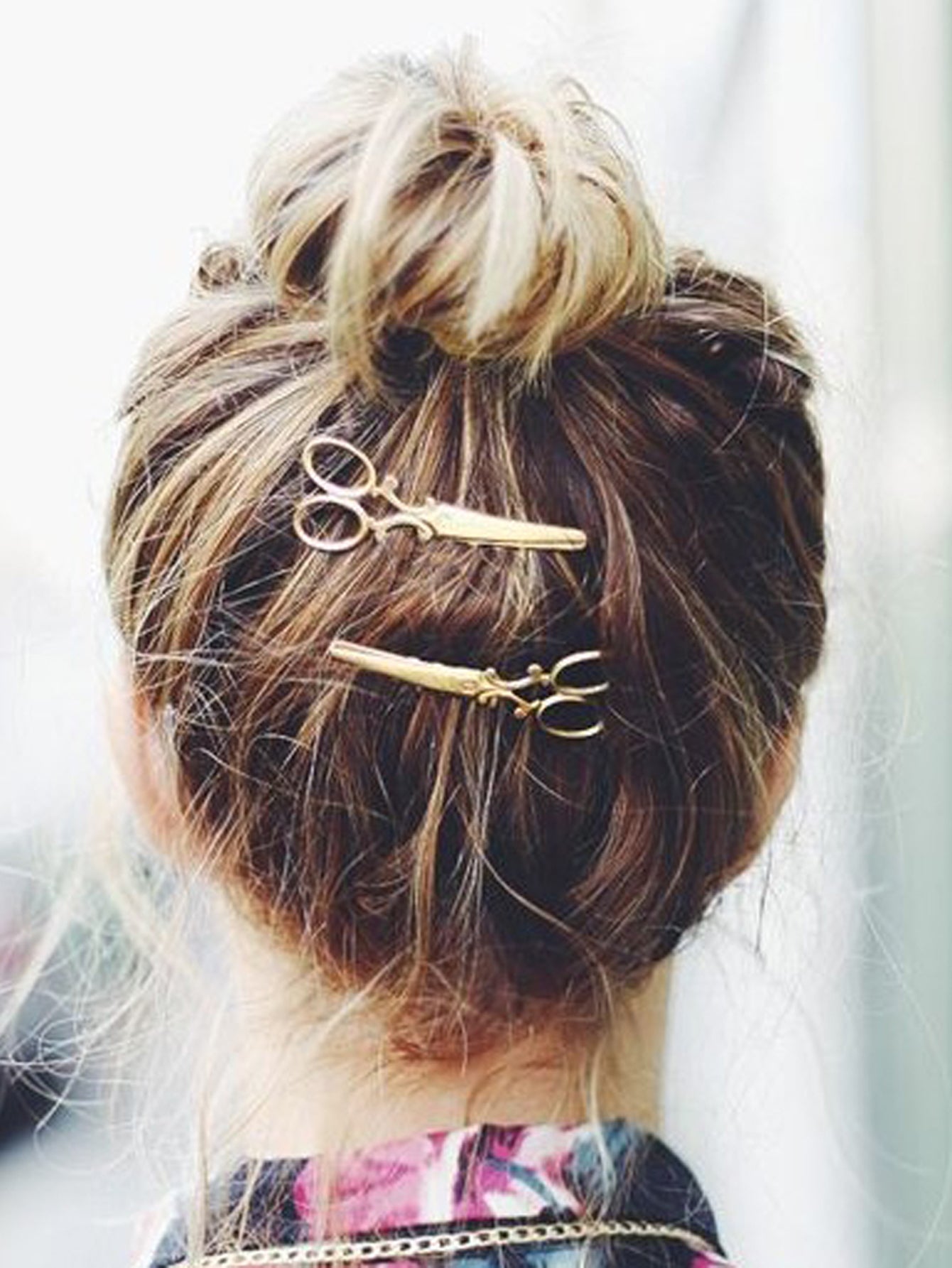 1pc Punk Gold Silver Scissors Hair Clips Barrette Women Fashion Hair Accessories-0