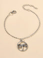 Ladies Jewellery Gold Silver Chain Circle Dragonfly Charm Friendship Bracelet-0