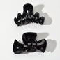 2pcs $5.99 Big Hair Claw Hair Accessory Black Plastic Bowknot Hair Clip Headwear-0