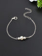 Pearl Adorned Minimalist Chain Bracelet - Elegant Simplicity for Every Occasion-1