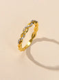 Band Women Gold Metal with Rhinestone Entangled Finger Ring Engagement Jewellery-0