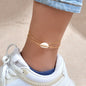 Barefoot Sandals Ankle Boho Chic Chain Beads Shell Anklet Bracelet Beach Jewelry-0