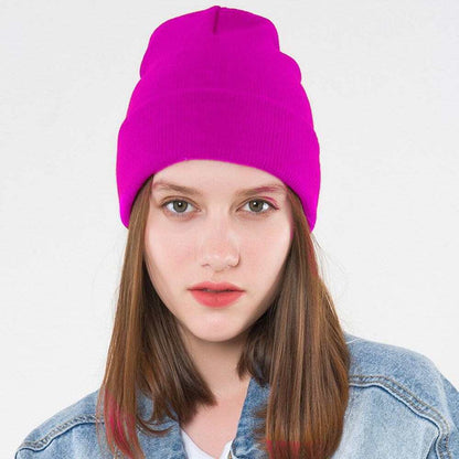 Women Men Soft Knitted Warm Baggy Beanie Hat Unisex Crochet Slouch Oversized Cap-5
