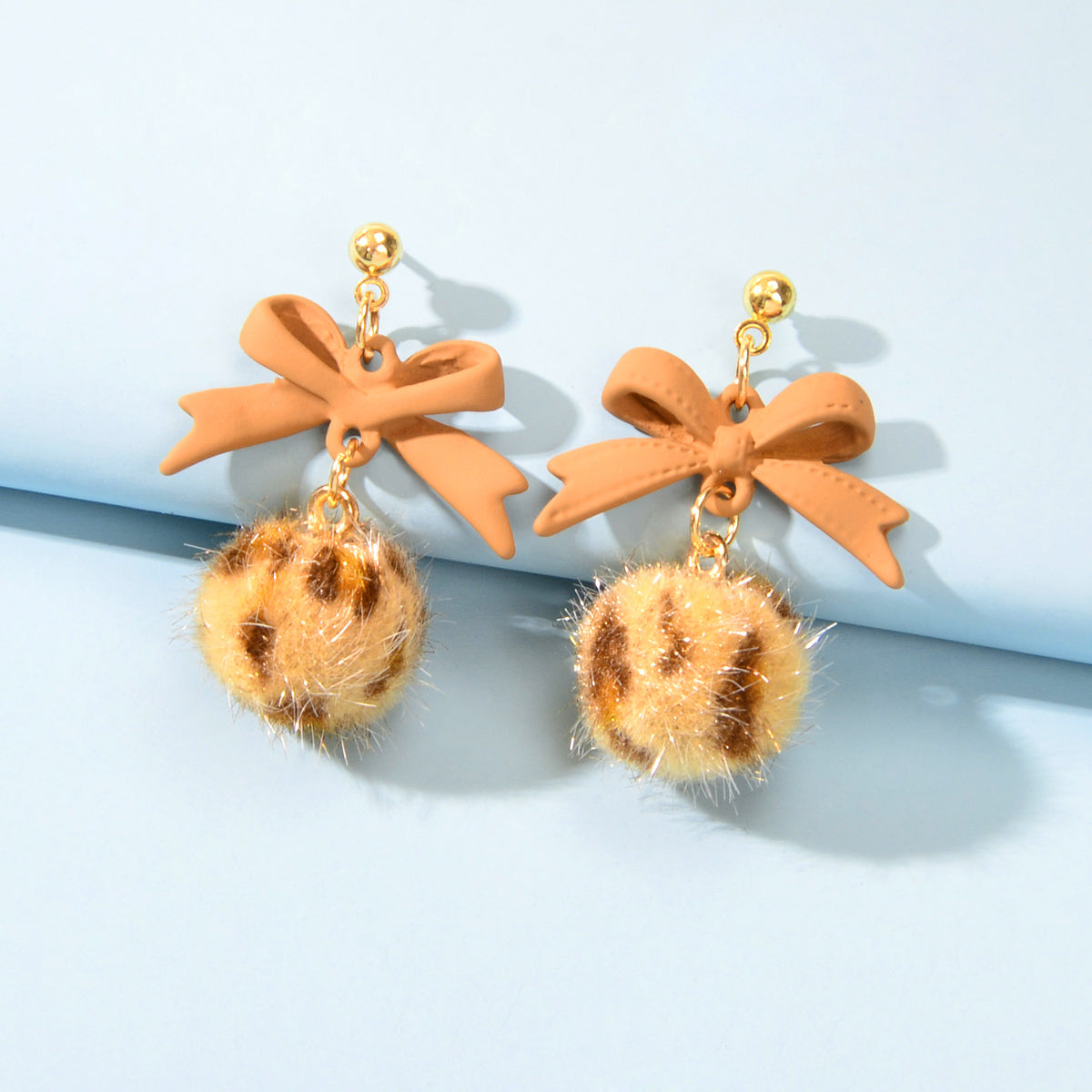 Bow Ball Earrings Dangle Drop Charm Stud Jewelry Women Girl Teens Beautiful Gift-5