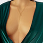 Minimalist Lightning Charm Gold Body Chain Bikini Beach Rave Girl Body Accessory-0