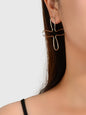 Abstract Art Flower Stud Earrings Personality Creative Simple Party Jewellery-3