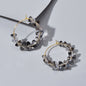 Ladies Jewellery Transparent Acrylic Beads Hoop Dangle Earrings Party Decoration-5