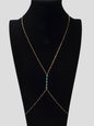Sexy Turquoise Gold Silver Body Chain Beach Bikini Belly Waist Body Jewellery-0