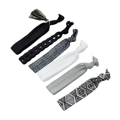 6pcs Colorful Ribbon Elastic Headbands Hairwear Headwear Styling Tools Accessory-0