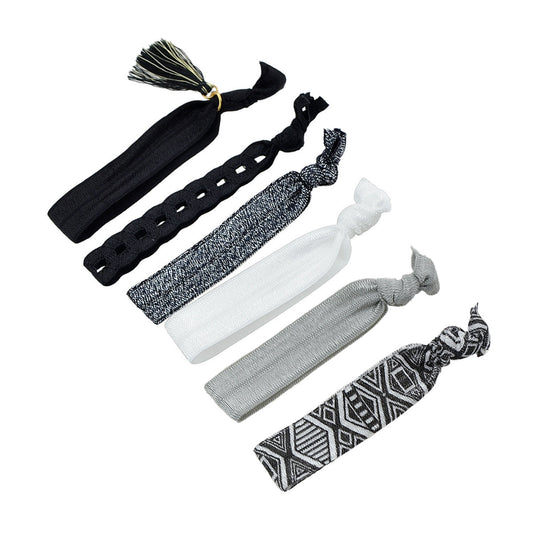 6pcs Colorful Ribbon Elastic Headbands Hairwear Headwear Styling Tools Accessory-0