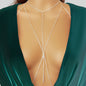Sexy Gold Bikini Beach Body Chain Layered Chest Harness Belly Waist Jewellery-5