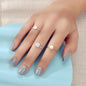 Multiple 3 pcs Minimalist Round Square Disc Stackable Midi Knuckle Rings set-0