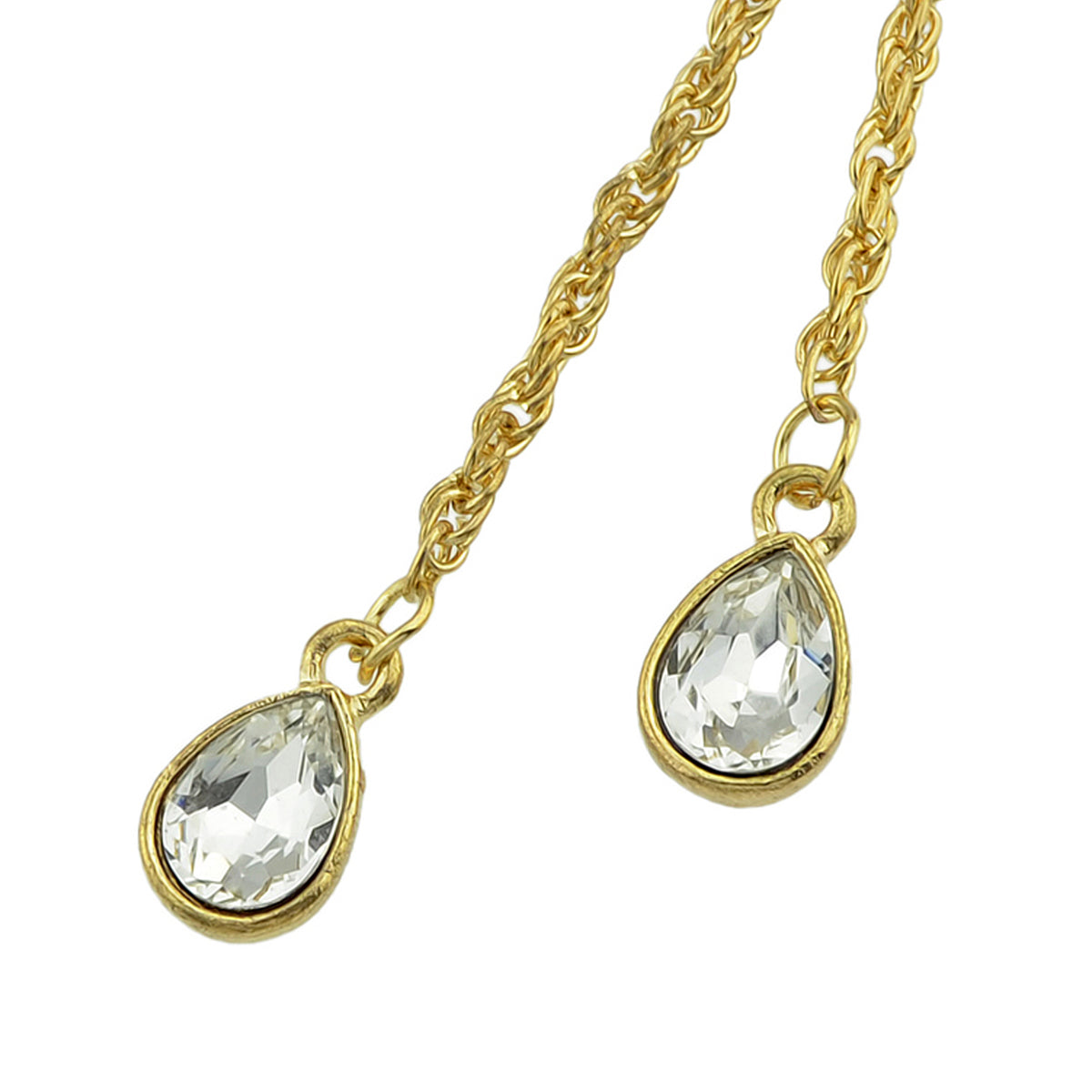 Designer Jewellery Gold Silver Long Chain Water Drop Necklace Trendy Accessories-4
