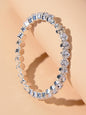 Textured Jewellery Faux Cubic Zirconia Classic Tennis Bracelet Nice Collection-4