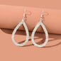 Shinning Full Rhinestone Water Drop Earrings Luxury Wedding Birdal Prom Jewelry-0