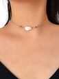 Summer Ocean Boho Chic Jewellery Handmade Beads Shell Pendant Ethnic Necklace-0
