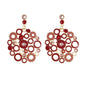 Female Jewellery Rhinestone Colorful Enamel Circle Chunky Party Holiday Earrings-6