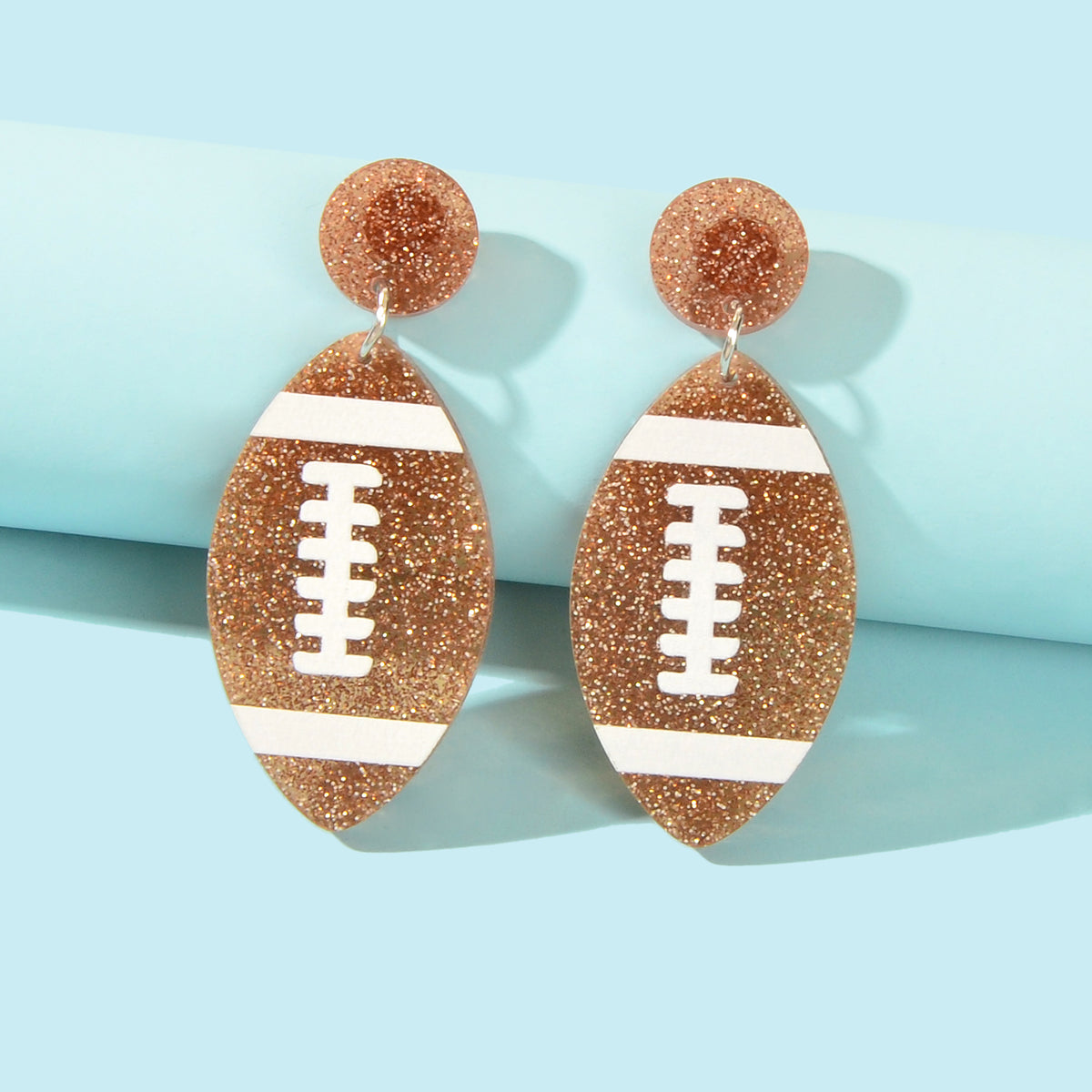 AFL Aussie Football Earrings Resin Footy Stud Rugby Australian Football Jewelry-0