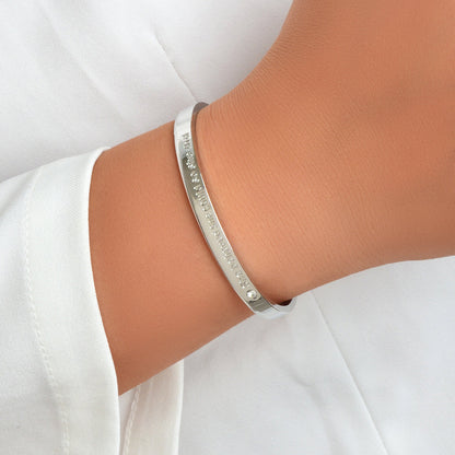 Believed Letter Decoration Gold Silver Plated Open Cuff Bangle Wrist Jewellery-0