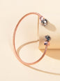 Rosegold Open Cuff Bangle Bracelet Minimalist Trendy Party Decoration Jewellery-0