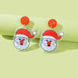 Christmas Santa Claus Earrings Drop Dangle Stud Party Jewellery Traditional Gift-0