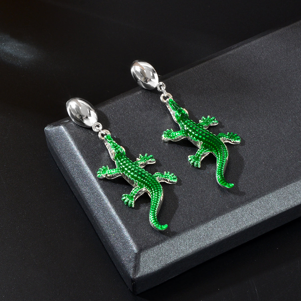 New Design Creative Animal Accessories Crocodile Dangle Earrings Daily Night out Pub Jewelry-3