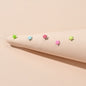 5 pcs Lovely Jewellery Candy Color Enamel Small Star Stud Earrings Funny Gifts-0