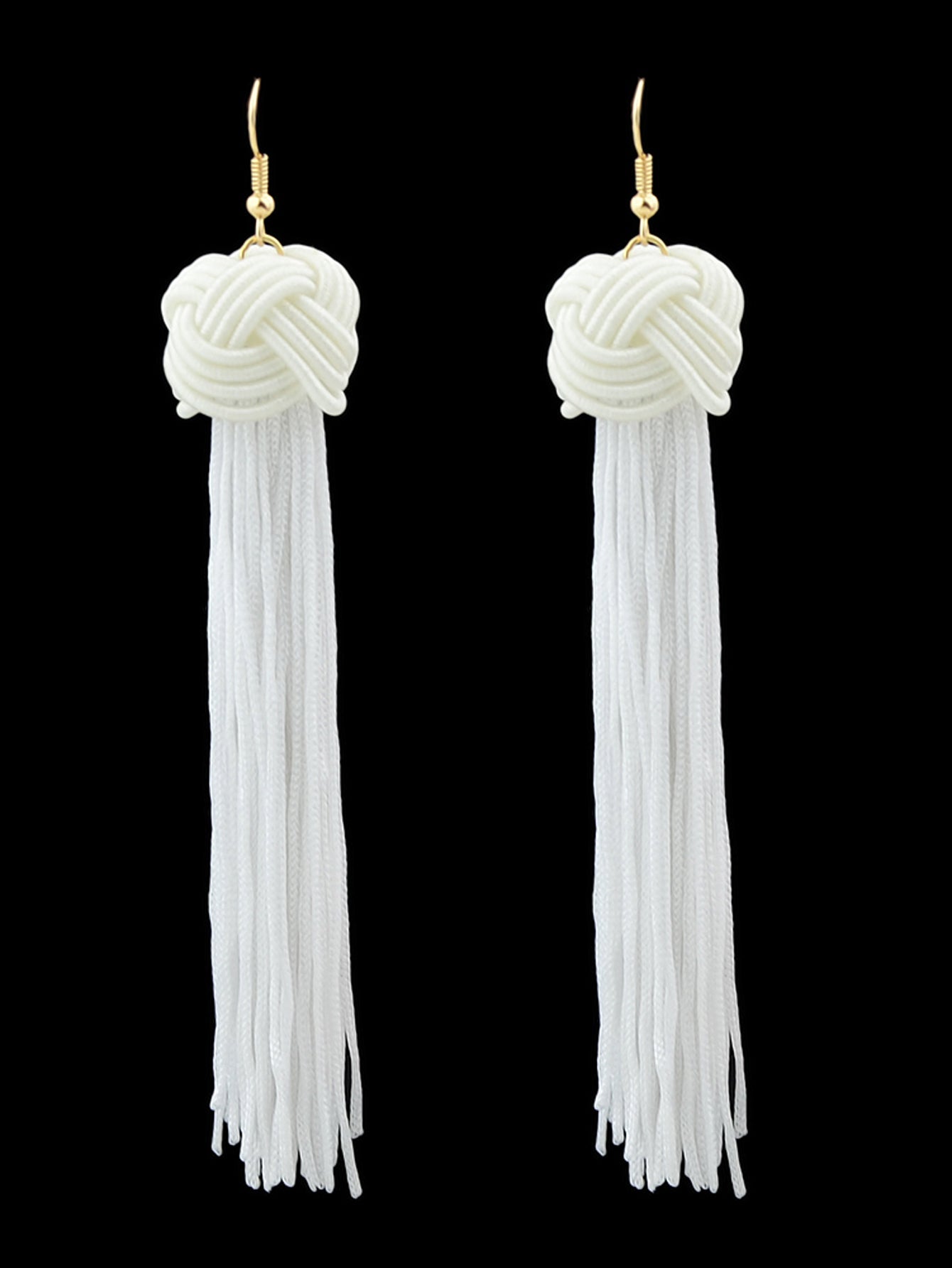 Holiday Ethnic Traditional Jewellery Colorful Rope Long Tassel Bohemian Earrings-0