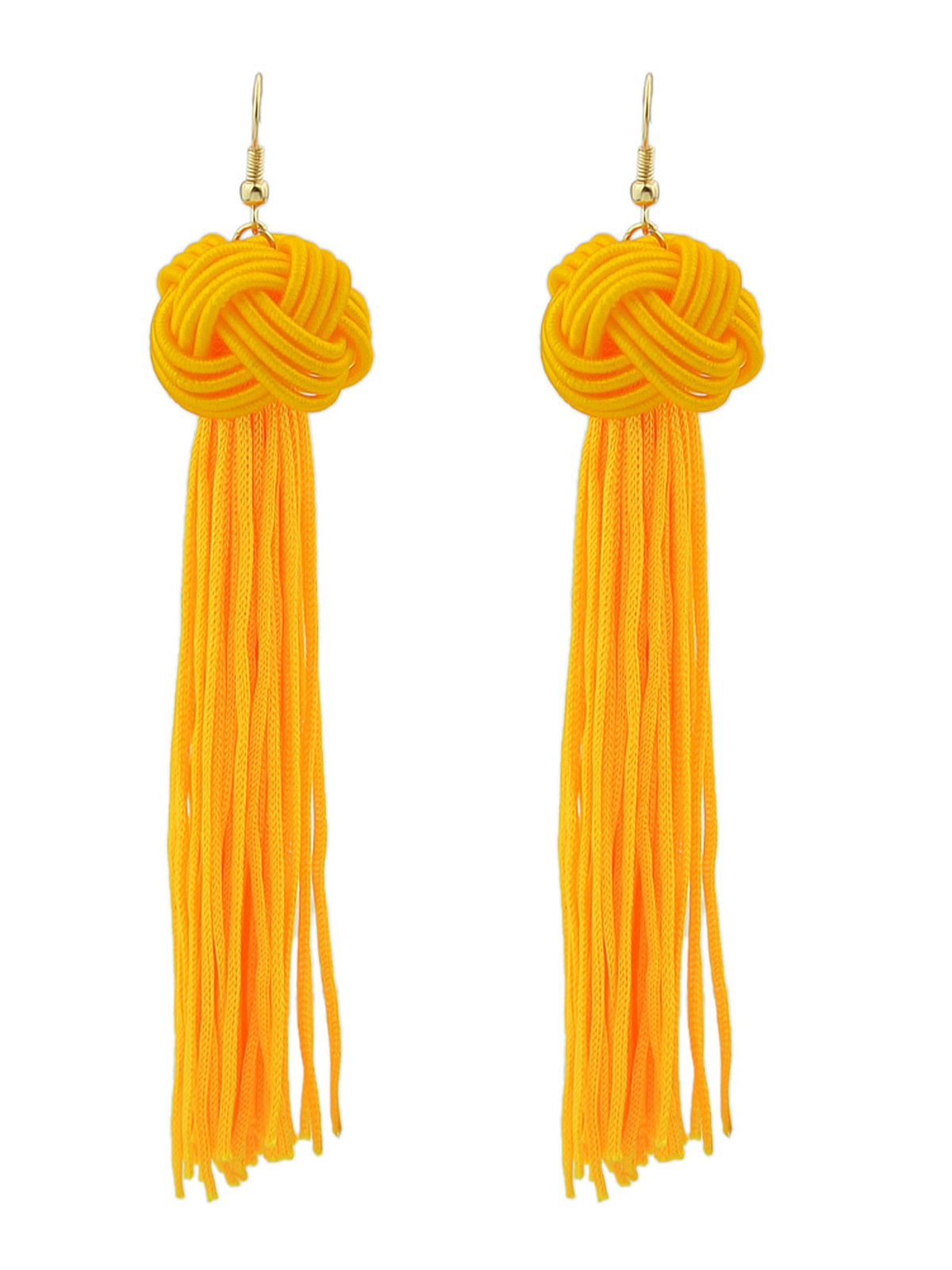 Holiday Ethnic Traditional Jewellery Colorful Rope Long Tassel Bohemian Earrings-5